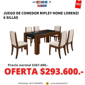 Comedor Home Lorenzi 6Sillas