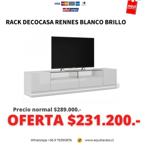 Rack Decocasa RENNES Blanco Brillo