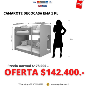 Camarote DECOCASA EMA 1 Plaza