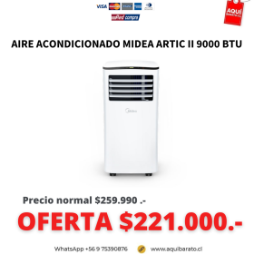 Aire Acondicionado MIDEA ARTIC II 9000 BTU