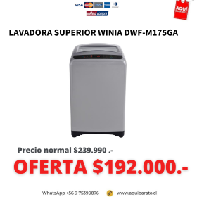 Lavadora Superior WINIA DMF-M175GA