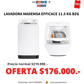 Lavadora MADEMSA Efficace 11.5 KG BZG