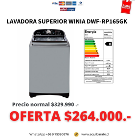 Lavadora Superior WINIA DWF-RP165
